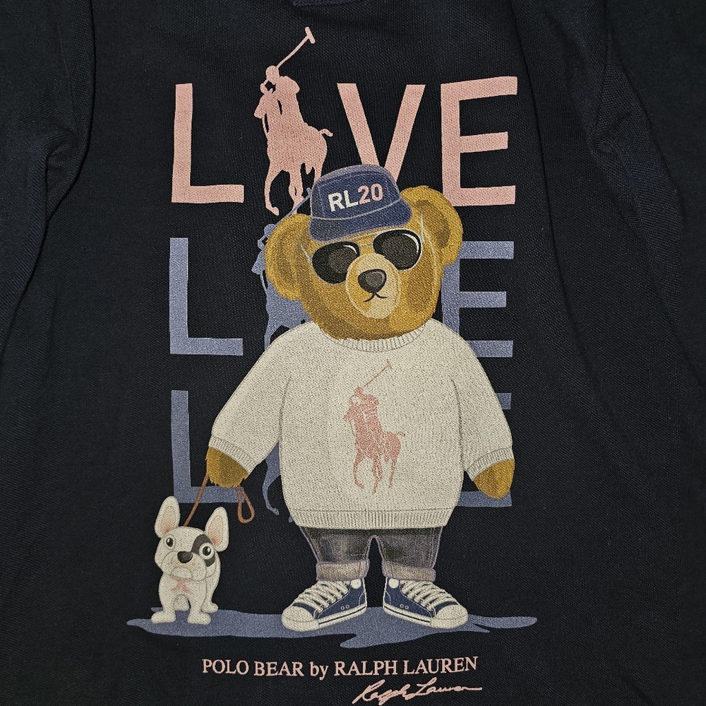 Polo Ralph Lauren Boys Size L (14-16) Polo Bear Custom Vintage 2020 $50obo